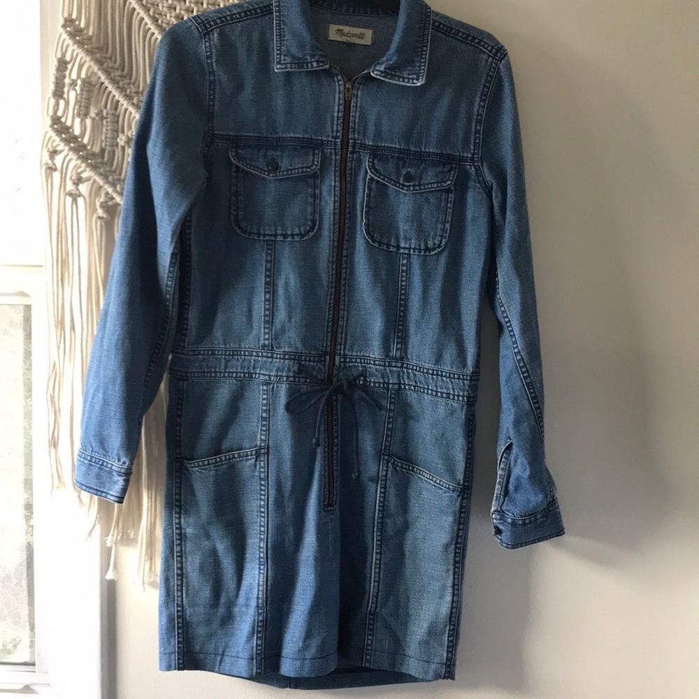 MadeWell Ladies Soft Denim Dress - Picture 1 of 4